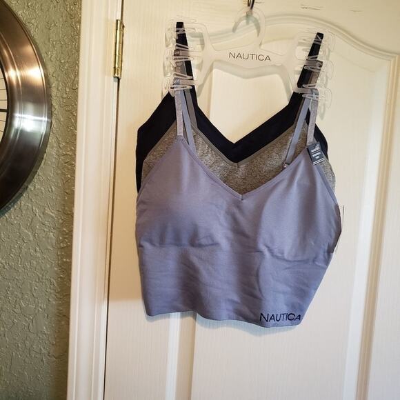 NAUTICA‎ 3pk super soft longline lounge bras L - Picture 1 of 10